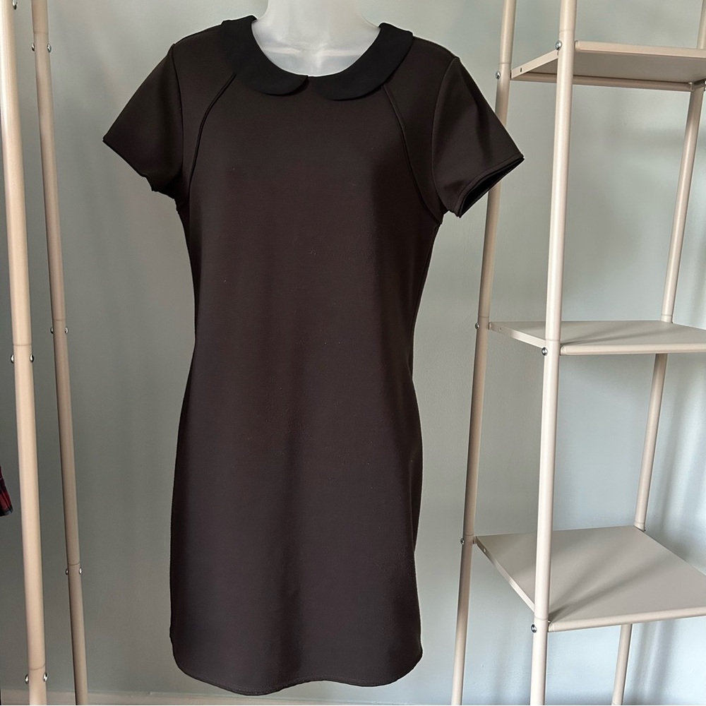 Urban Outfitters Whimsigoth Cutout Black Dress w/ Peter Pan Collar